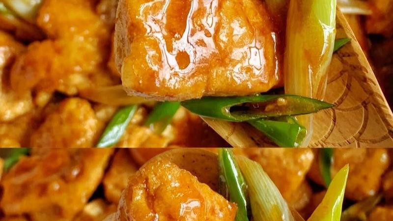 厨房小白的高光时刻！葱烧豆腐5分钟上桌，香到邻居敲门问秘方