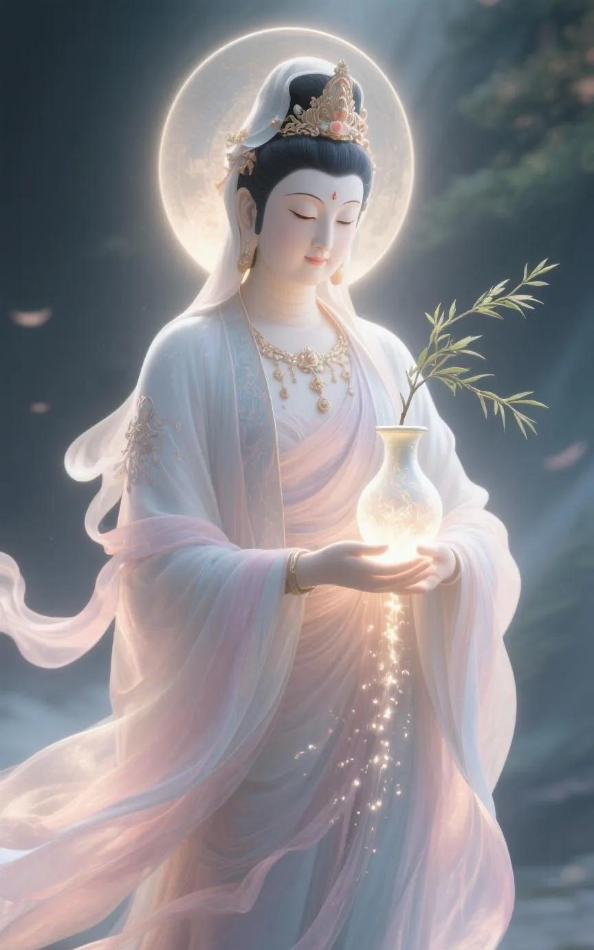昨日有幸梦见观世音菩萨，
便问他如今佛门乌烟瘴气，
信众该如何是好？
菩萨如是说