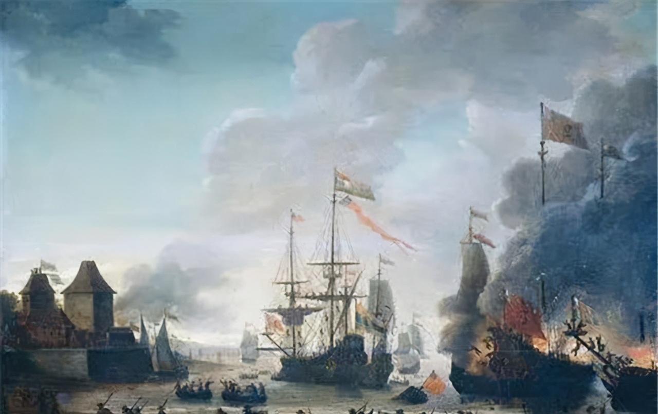 1652年5月，两国舰队在多佛海峡发生冲突，与荷兰的海上贸易发生冲突。而导火线却