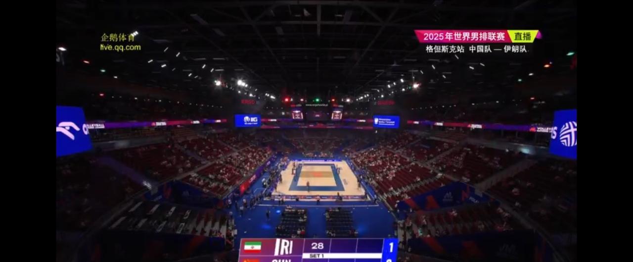 #中国男排# 2025年世界男排联赛波兰格但斯克站
中国男排vs伊朗男排  
第