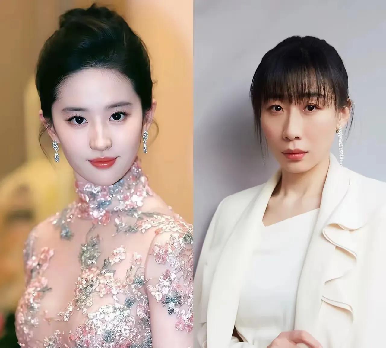 男同胞们！如果选刘亦菲和任素汐当老婆，你敢说实话不？
两人年龄身高都差不多，左边