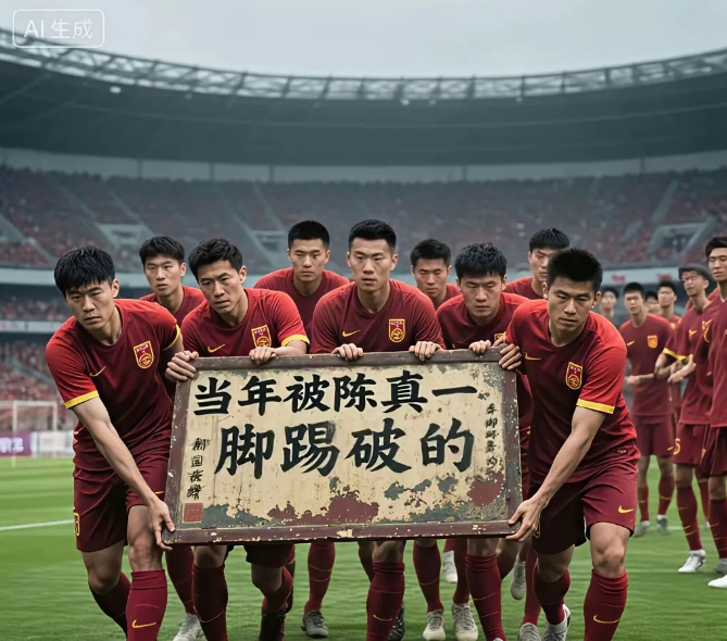 虽然国足一直输  但是这样恶搞也太过分了吧  。国足成绩不好，球员们心里也不好受