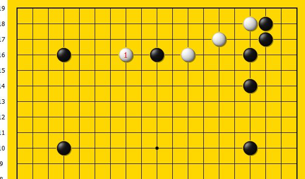 白棋在四线点要破坏模样，黑棋采用玉柱，是最强的分断手筋