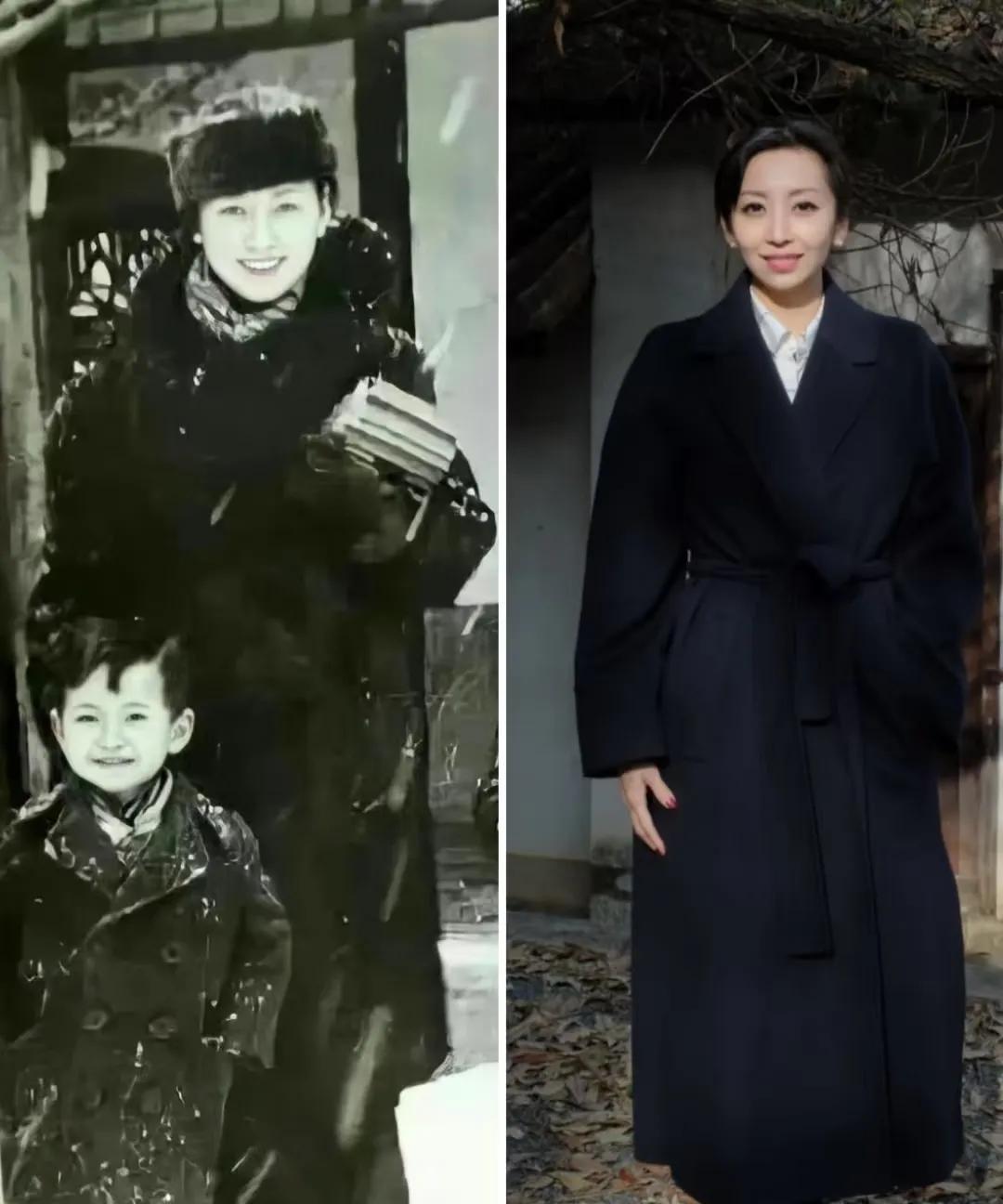 基因太神奇了，
林徽因和他的曾孙女
嘴角，笑容简直神似[笑哭]