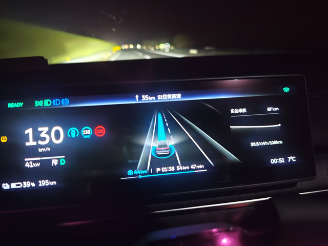 百公里电耗30度还有谁
昨天晚上十点多从襄阳回武汉，满电出发，室外温度5-6度，