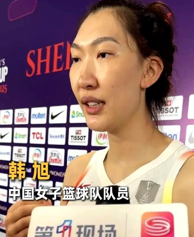 中国女篮85-51战胜新西兰队，赛后韩旭接受采访主要谈到了张子宇

首先子宇要提