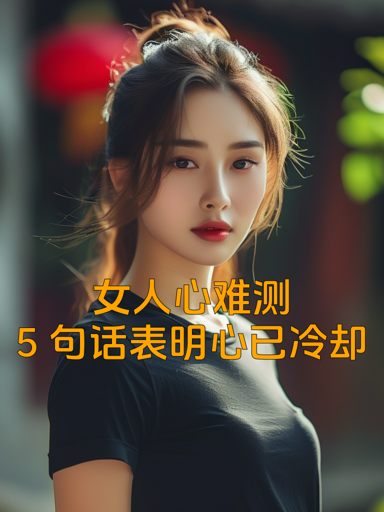 女人心难测：5句话表明心已冷却！