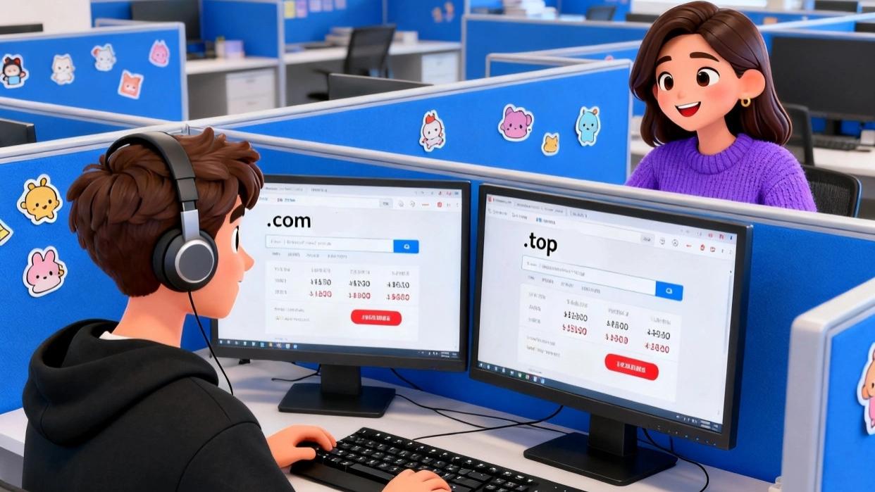 初创企业在域名策略上，应重点关注哪些后缀，并如何构建保护体系？