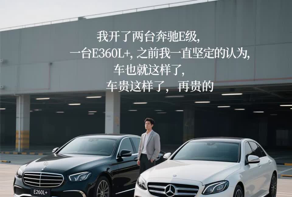 奔驰的E级和S级有什么区别？
E我开了两台，一台E260L+，一台E300L+