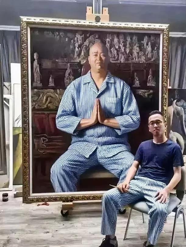 绘画3个月，
昨夜熬一夜，
刚刚完了工，
感觉天塌了！
改个名：
 “一念成佛，