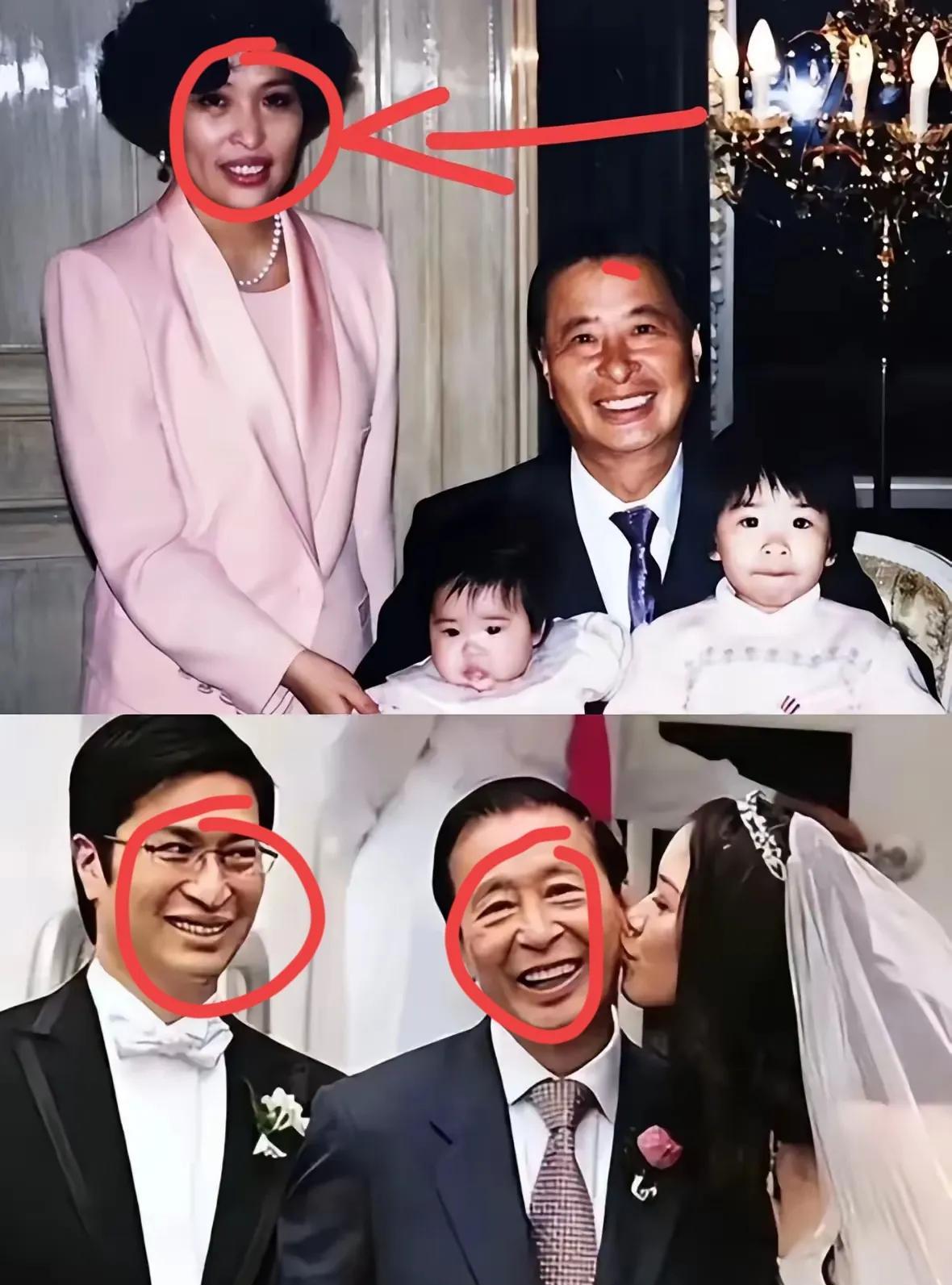 这是一家人共用一个鼻子！
看看李兆基和前妻刘惠娟，还有他们的儿子李家诚三个人的鼻