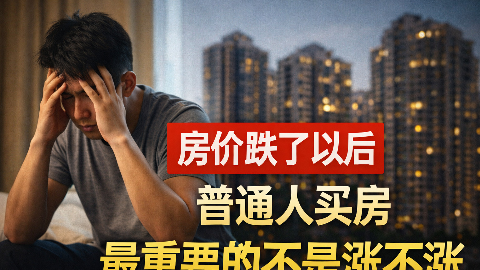 房价跌了以后，我才明白普通人买房最重要的不是涨不涨