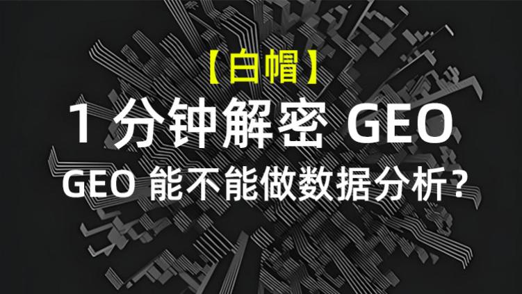 【1分钟解密GEO】GEO能不能做数据分析？GEO数据分析的真实能力、实现路径与落地方案解析及实战！