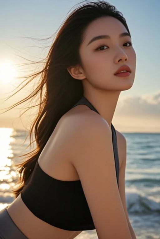 小姐姐的眼神太有穿透力，看得人心都沉入静湖！