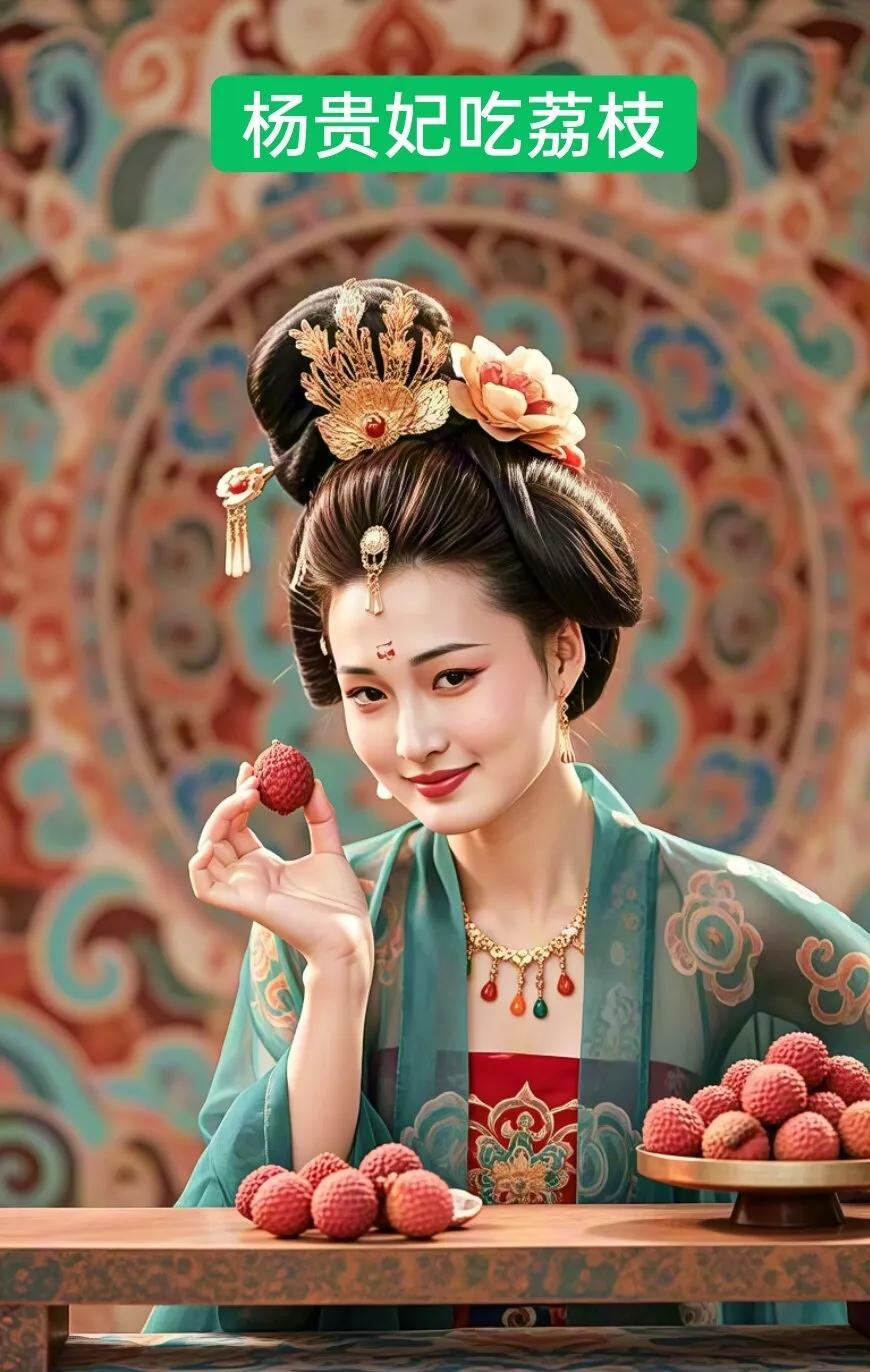 杨贵妃确实吃上荔枝了。杜牧那句“一骑红尘妃子笑，无人知是荔枝来”，把送荔枝的场景