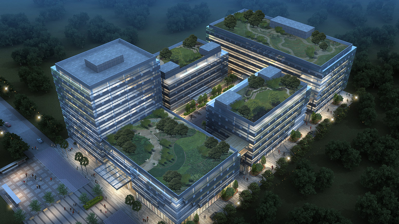 电子公司总部产业园规划设计案例