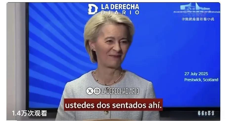 欧盟主席乌尔苏拉·冯德莱恩:“与特朗普的贸易协议谈判是我政治生涯中最艰难、最困难