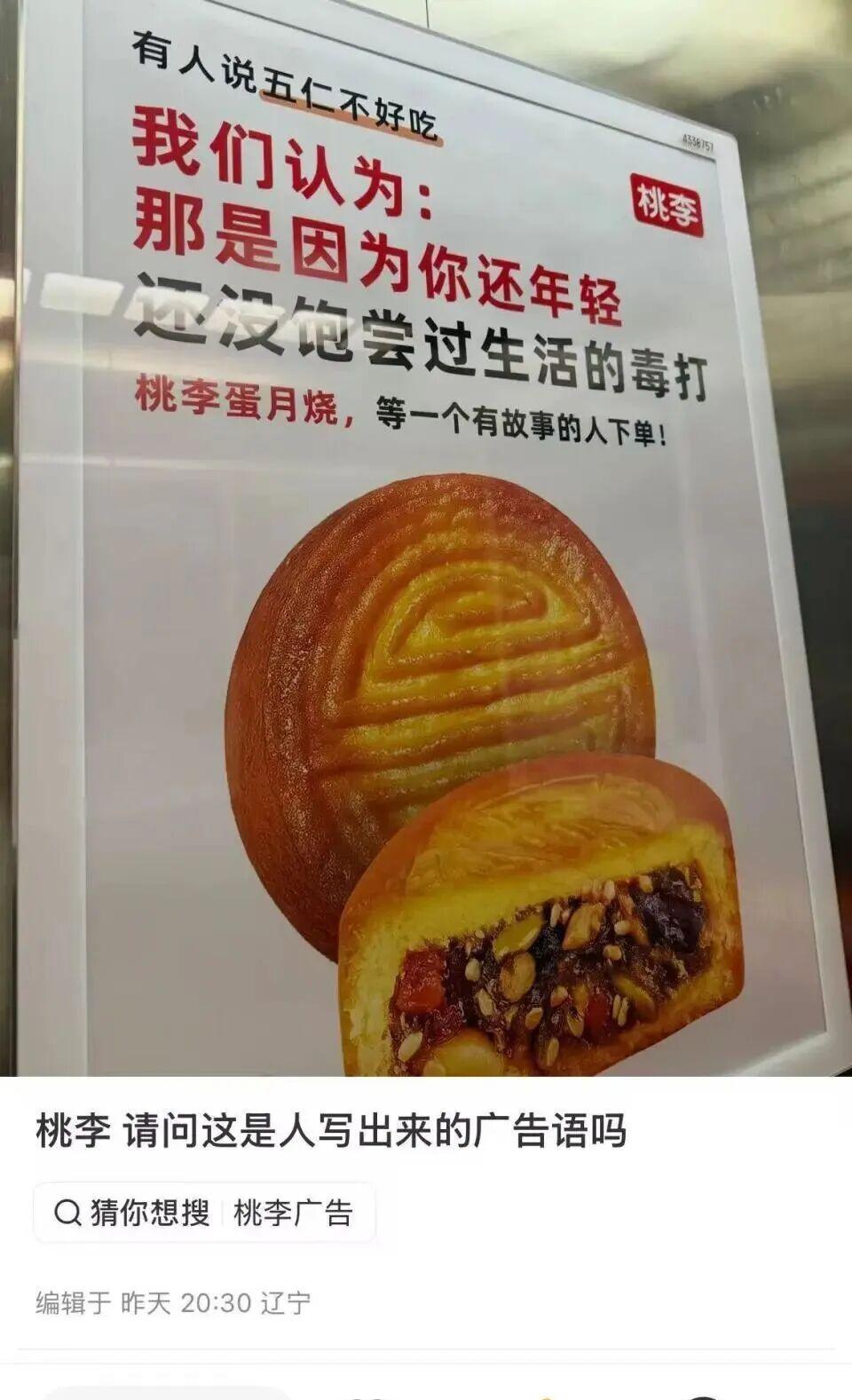 有人说，五仁不好吃，我们认为：
那是因为你还年轻，还没饱尝过生活的毒打。
桃李面