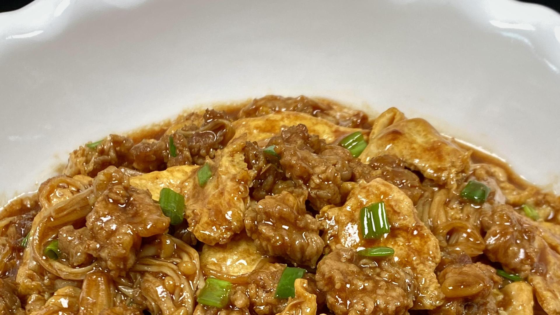 这盘肉末金针菇炒蛋，你家米饭够不够？