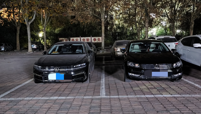 迈腾b8b9两代同堂
B8和B9两代同堂放在一起拍了一张，各有千秋