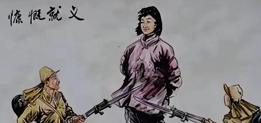 1942年，两位浑身是伤的女战士被日军捆绑在树桩上，日军逼问：“再不招供，就把你