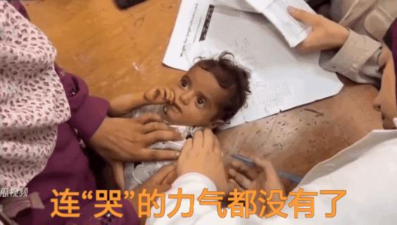 “哭”的力气都没有了！这得把孩子饿成啥样了？
拯救加沙迫在眉睫！没了天道总该还有