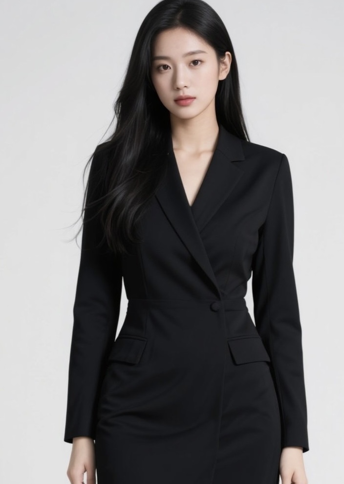 黑丝试穿尽显优雅气质美女写真