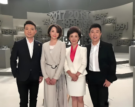 四位央视主持人，康辉54岁，董卿51岁，海霞53岁，陈伟鸿57岁，四人都是主持界