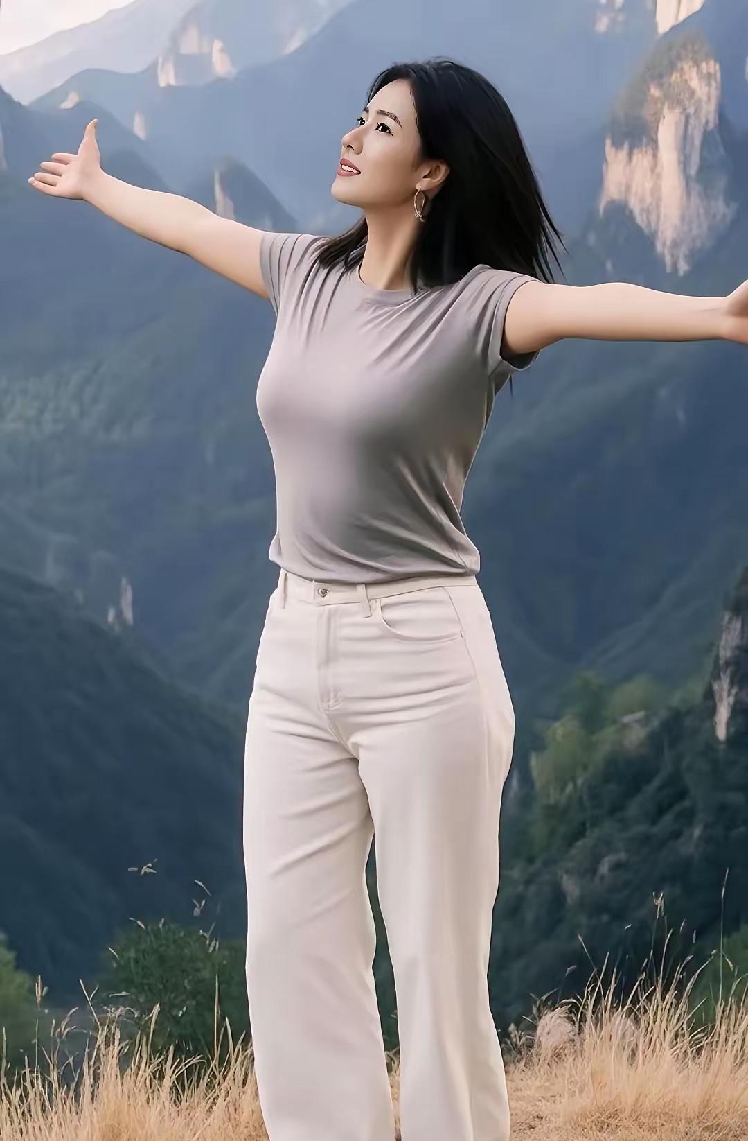 《夏日的早晨》
在夏日的早晨
我张开双臂
像要拥抱整片山峦
风从峡谷跑来
轻吻我