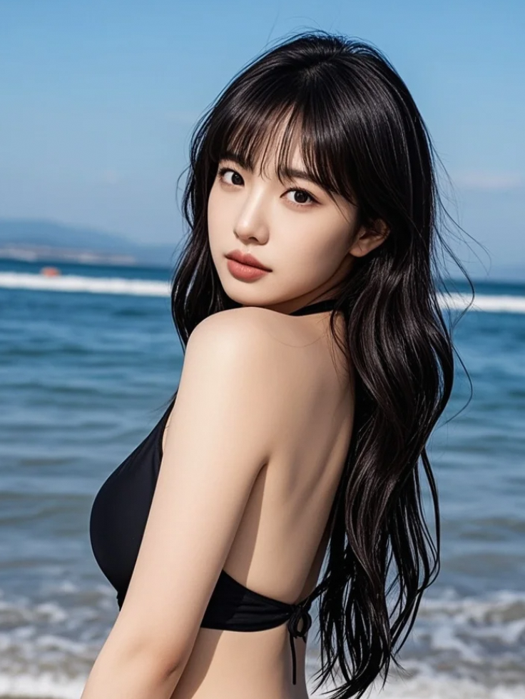 眼神里充满了对生活的热爱，那婉约的模样让人心动不已。
