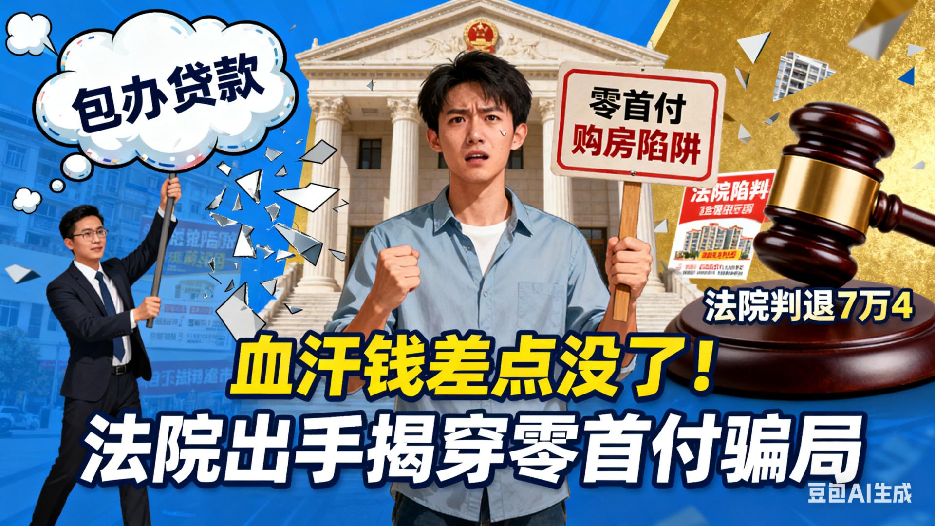 8万6血汗钱差点打水漂！南宁小伙亲述零首付购房陷阱，法院这样判！
