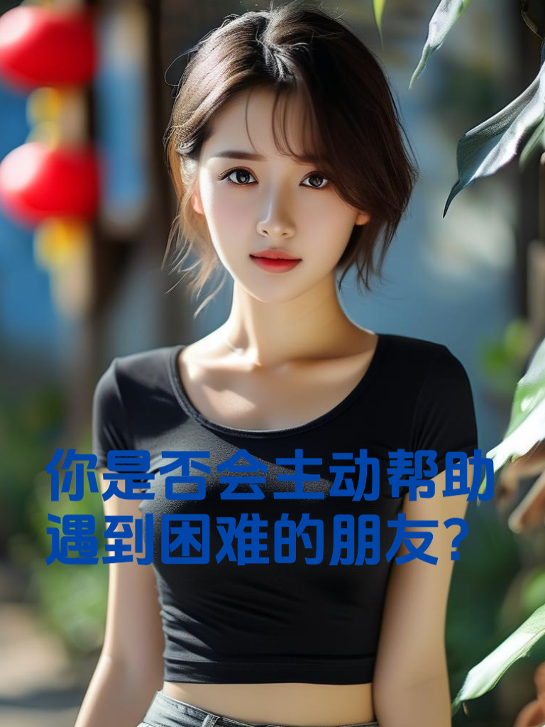 你是否会主动帮助遇到困难的朋友？