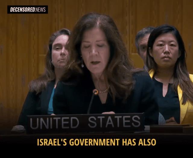美国代表一不小心说出心里话：以色列散播恐怖和苦难
20日联合国安理会中东局势紧急