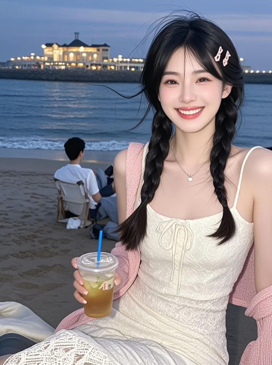 她说她喜欢海，因为它的蓝藏住了所有心事。