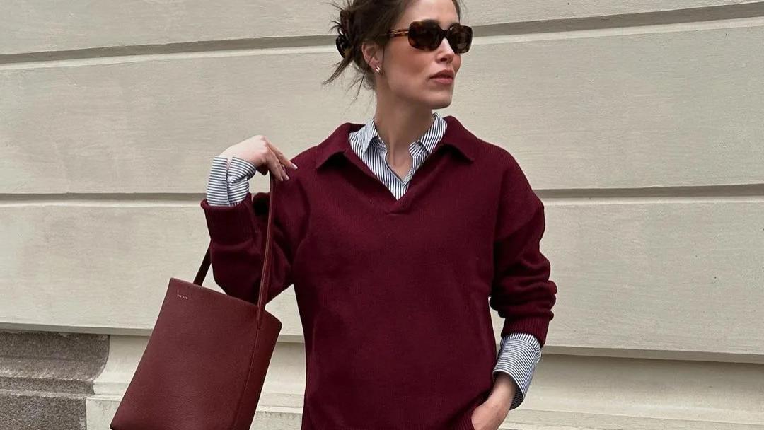 今年秋冬一定要穿酒红色，配粉色、蓝色，太提气质了