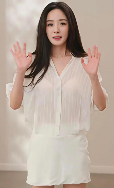 杨幂的薄纱衬衫，这个状态如何？