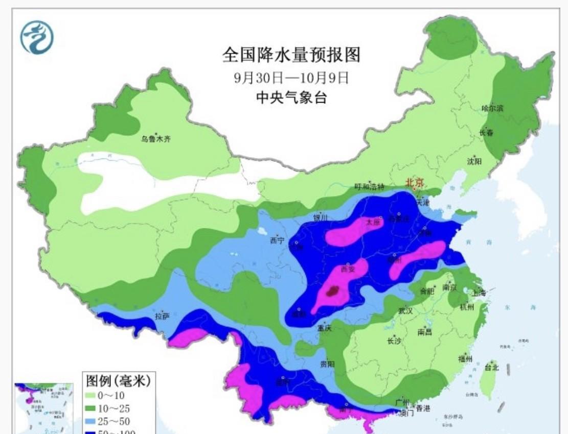 【中期天气预报】展望未来十天来看影响我国西风槽大致偏弱，同时对应副高位势偏北背景