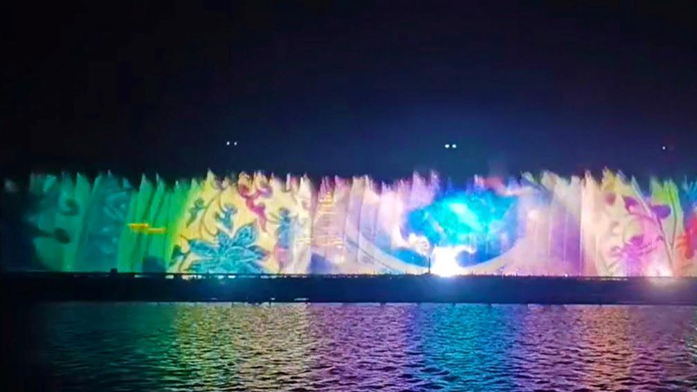 科视Christie Crimson系列投影机点亮山东最大水幕光影秀