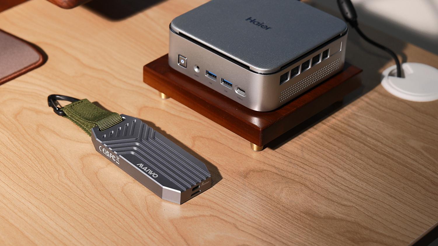 麦沃USB4.0硬盘盒+旧SSD，轻松打造高速素材库，让移动办公更自由