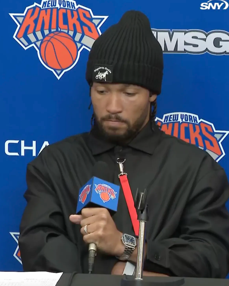 NBA常规赛，尼克斯119:111战胜骑士。
赛后布伦森接受了采访：“我在投篮时