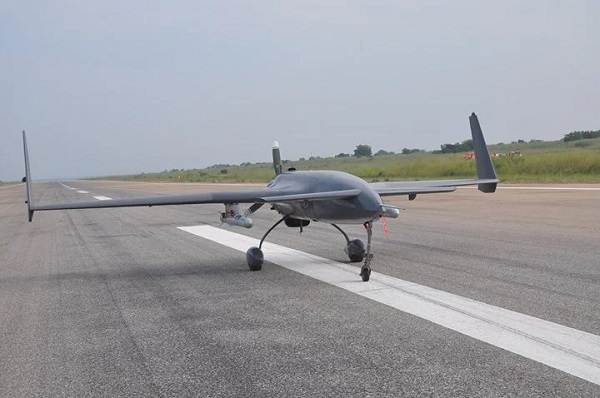 尼日利亚空军CH-3A无人机挂载AR-1导弹执行打击任务