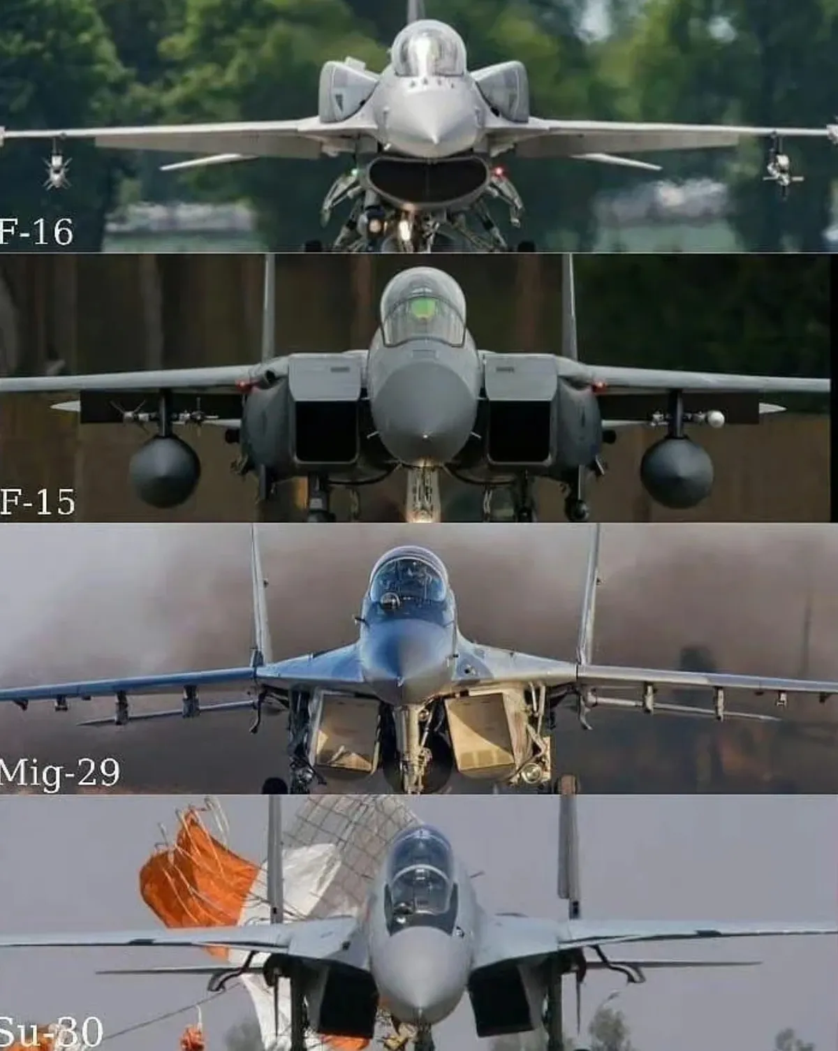 F-16在苏-30面前，娇小犹如一只小鸡仔！
 
苏-30是俄罗斯研制的一款重型