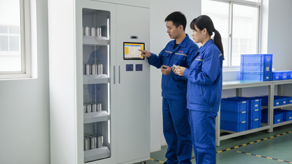 工业零件包装称重如何选智能称重柜型号？