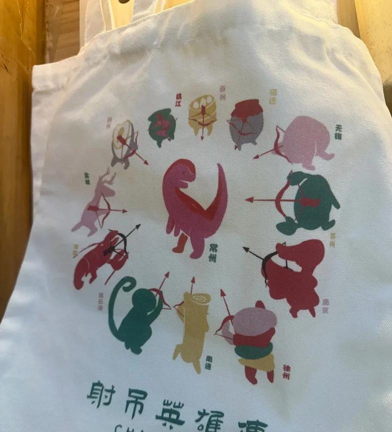 苏超常州队的文创：射吊英雄传。
12个球队在外围，正好可以做一个表，第一名就是一