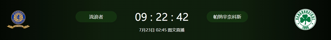 欧冠：流浪者vs帕纳辛纳赛事分析
• 球队近况：
流浪者上赛季苏超排名第二，本赛