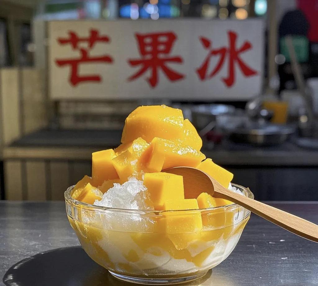 芒果冰：台湾夏日的清凉甜蜜诱惑
在台湾美食的丰富版图中，芒果冰宛如一颗耀眼的星辰