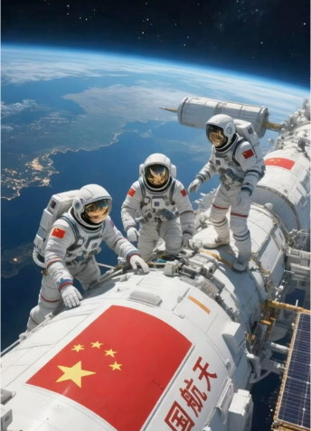 一张纸，两行字，把十四亿人的敬意劈成两半。

“航天英雄”——全国只有两张身份证
