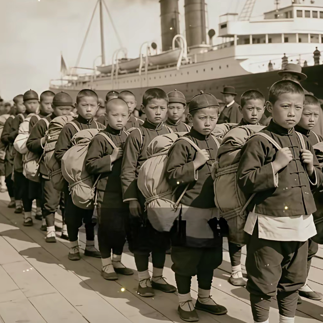 清政府送幼童赴美留学，是想学习西方先进技术来自强。1872 - 1875年，每年