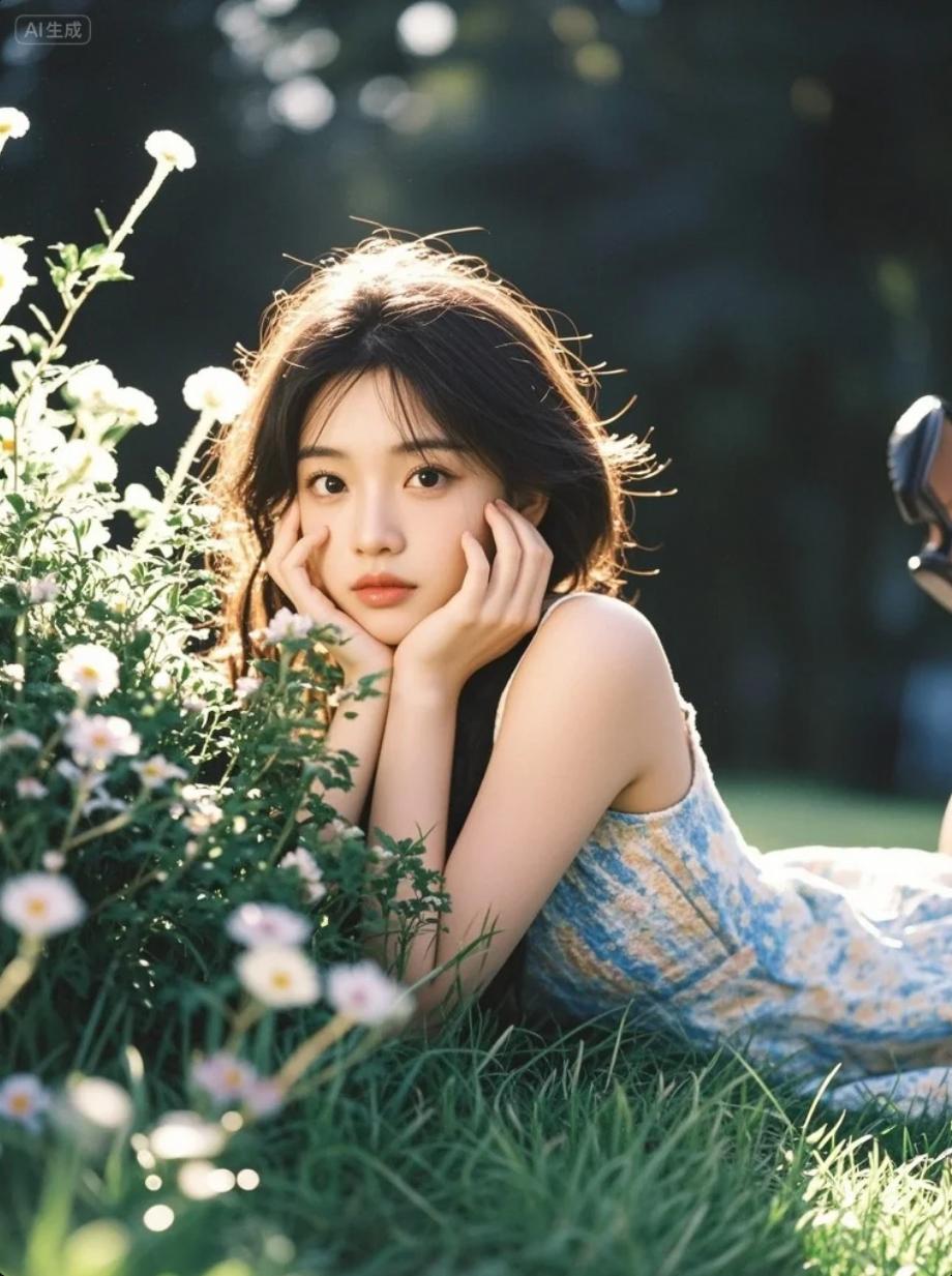 彩色的光斑洒落，拼凑出她眼中的故事，你能读懂吗？