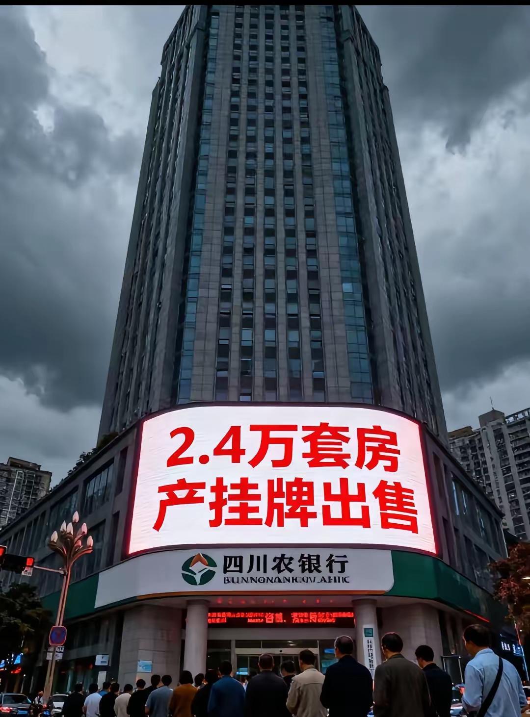 就问你小白不怕？
银行天量房子入市了。